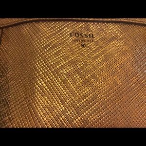 Gold Fossil Purse